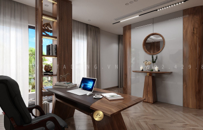 Bàn làm việc thông minh độc đáo bằng gỗ óc chó cao cấp